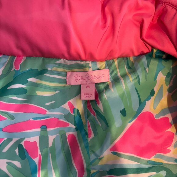 Lilly Pulitzer Pink Puffer Vest - Picture 8 of 8